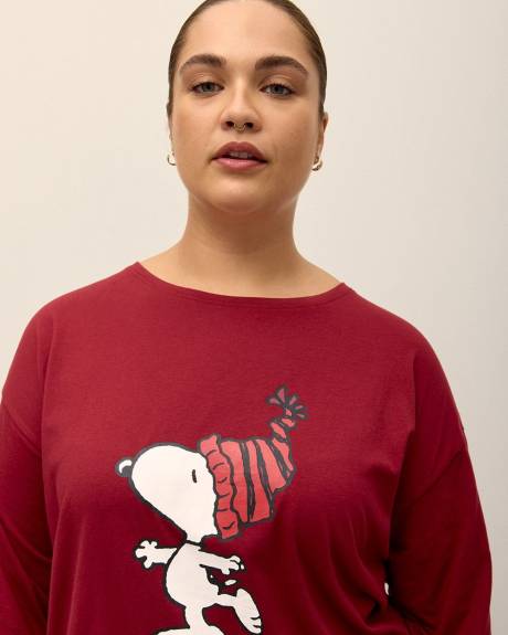 T-shirt de pyjama à manches longues de Snoopy - ti Voglio