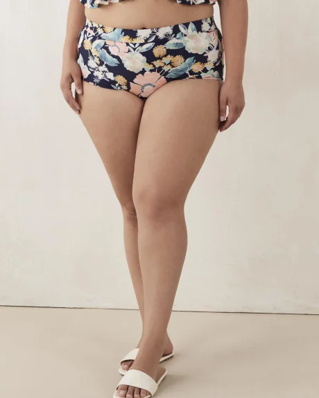 Culotte de maillot de bain Island à imprimé floral - Raisins Curve