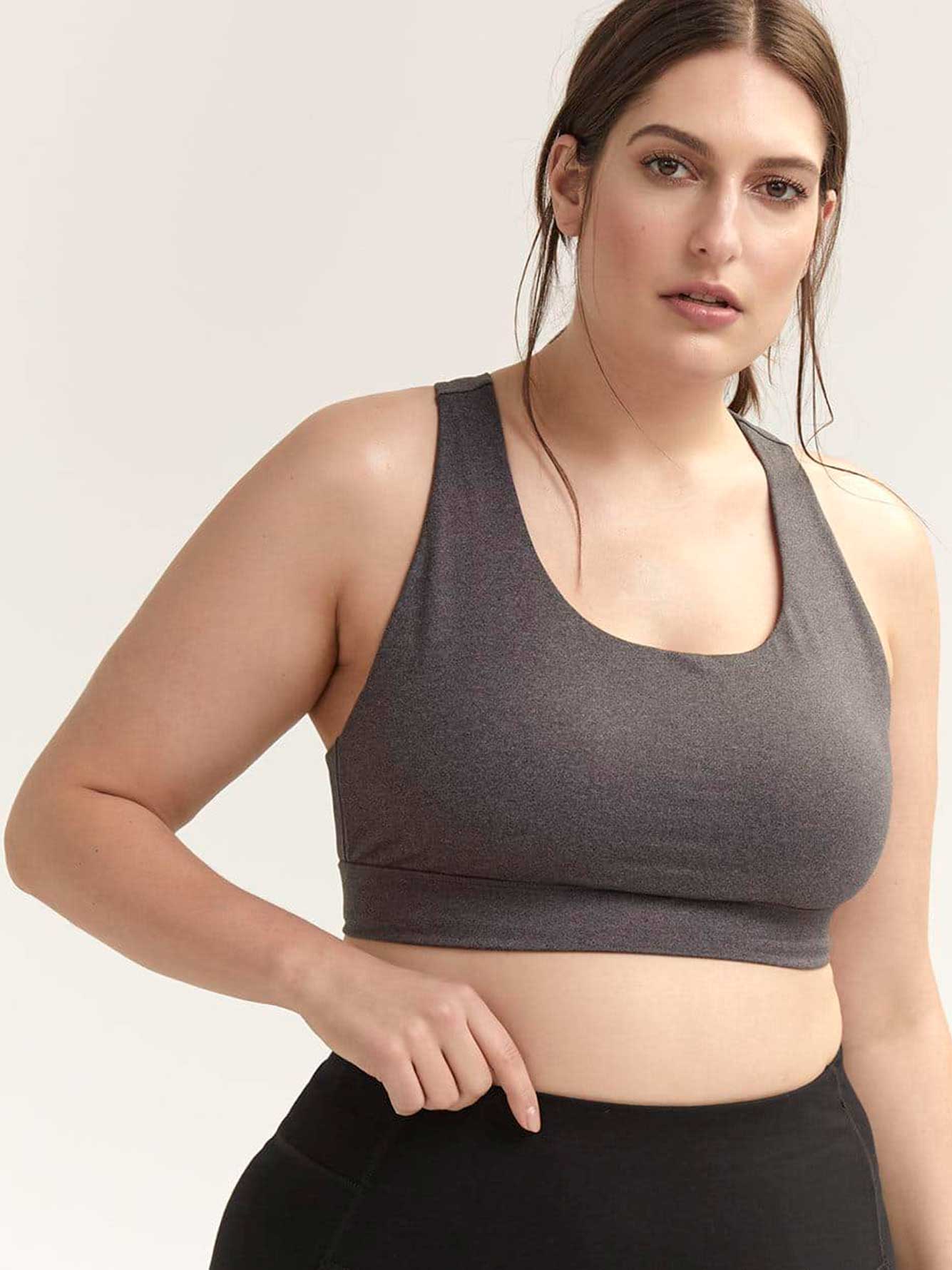 Plus Size Sports Bra with Mesh - ActiveZone | Penningtons