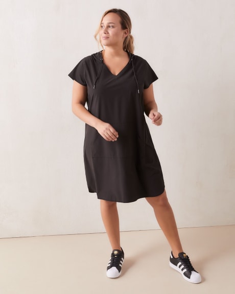 4-Way Stretch Short-Sleeve Dress - ActiveZone