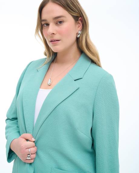 Long Blazer with Side Slits - Addition Elle