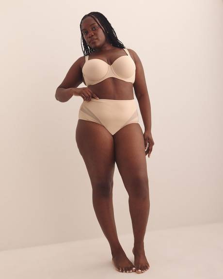 Light Control Microfibre Brief with Mesh Inserts - Déesse Collection