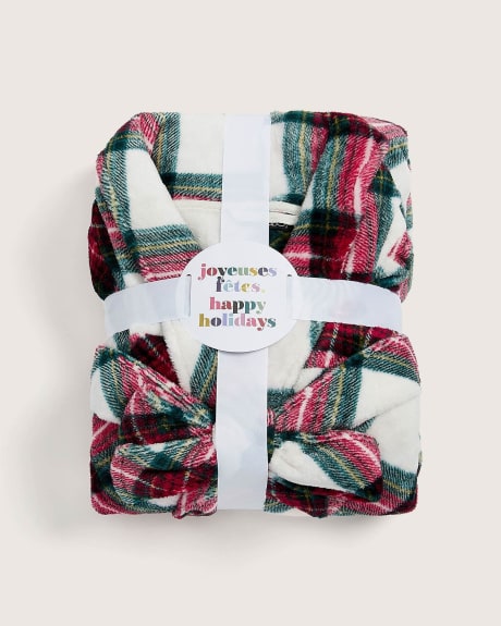 Printed Plush Robe - ti Voglio