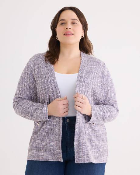 Cardigan ouvert en tricot avec poches