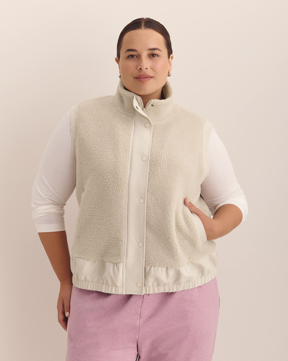 Sherpa Mock-Neck Vest - Active Zone Sherpa Mock-Neck Vest - Active Zone