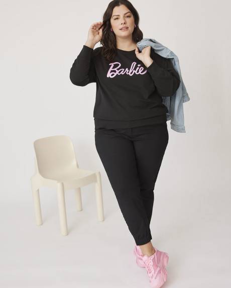 Pantalon à taille élastique en coton