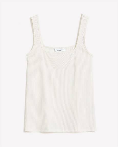 Square-Neck Ribbed Knit Tank Top - Addition Elle - PENN. Essentials
