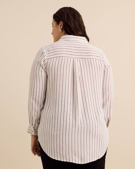 Striped Buttoned Down Tunic