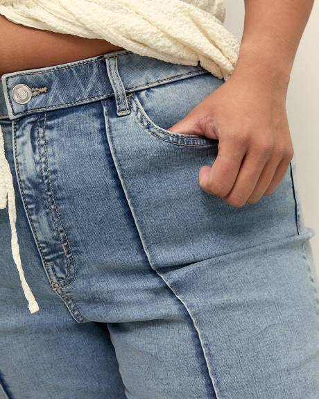 Responsible, Curvy-Fit Pintuck Denim Capri - d/C JEANS
