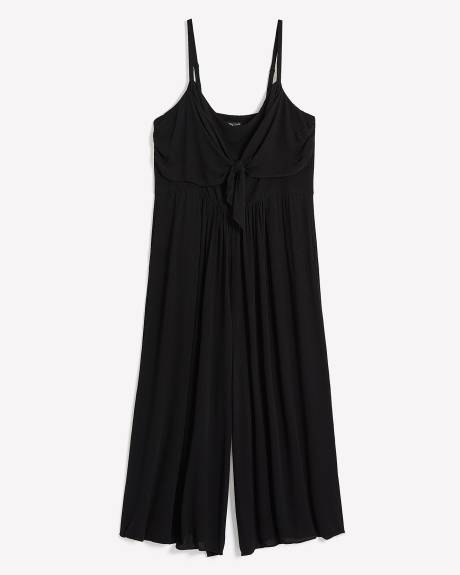 Cropped Wide-Leg Jumpsuit - City Chic