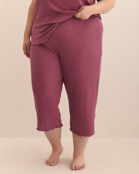 Textured Capri Pyjama Pant - ti Voglio