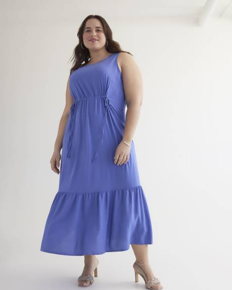 Responsible, Sleeveless Tiered Maxi Dress