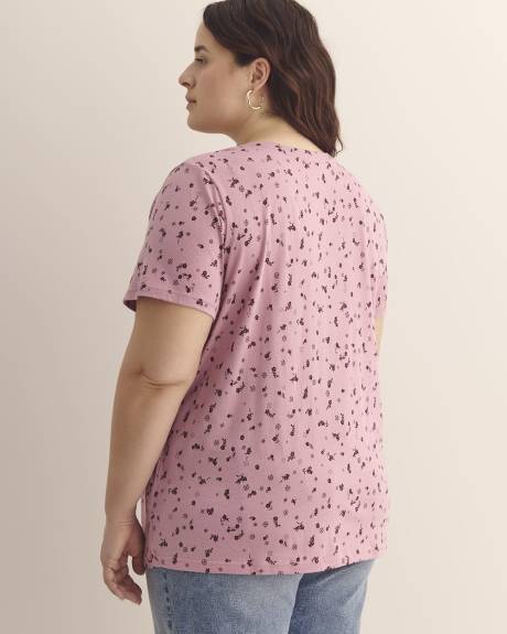 T-shirt col en V, coupe boyfriend - Essentiels PENN.