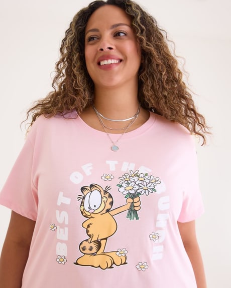 T-shirt License à manches courtes avec imprimé de Garfield - Essentiels PENN.