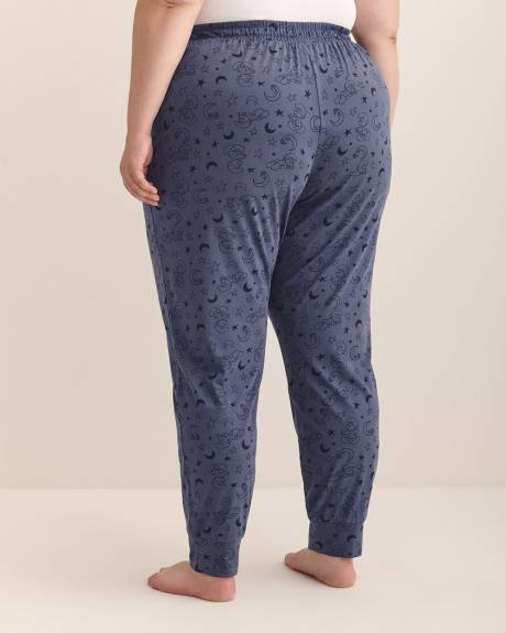 Sleep Joggers with Pockets and Smurfs Print - ti Voglio