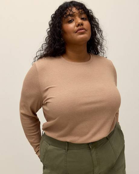 T-shirt côtelé, coupe boyfriend - Essentiels PENN.