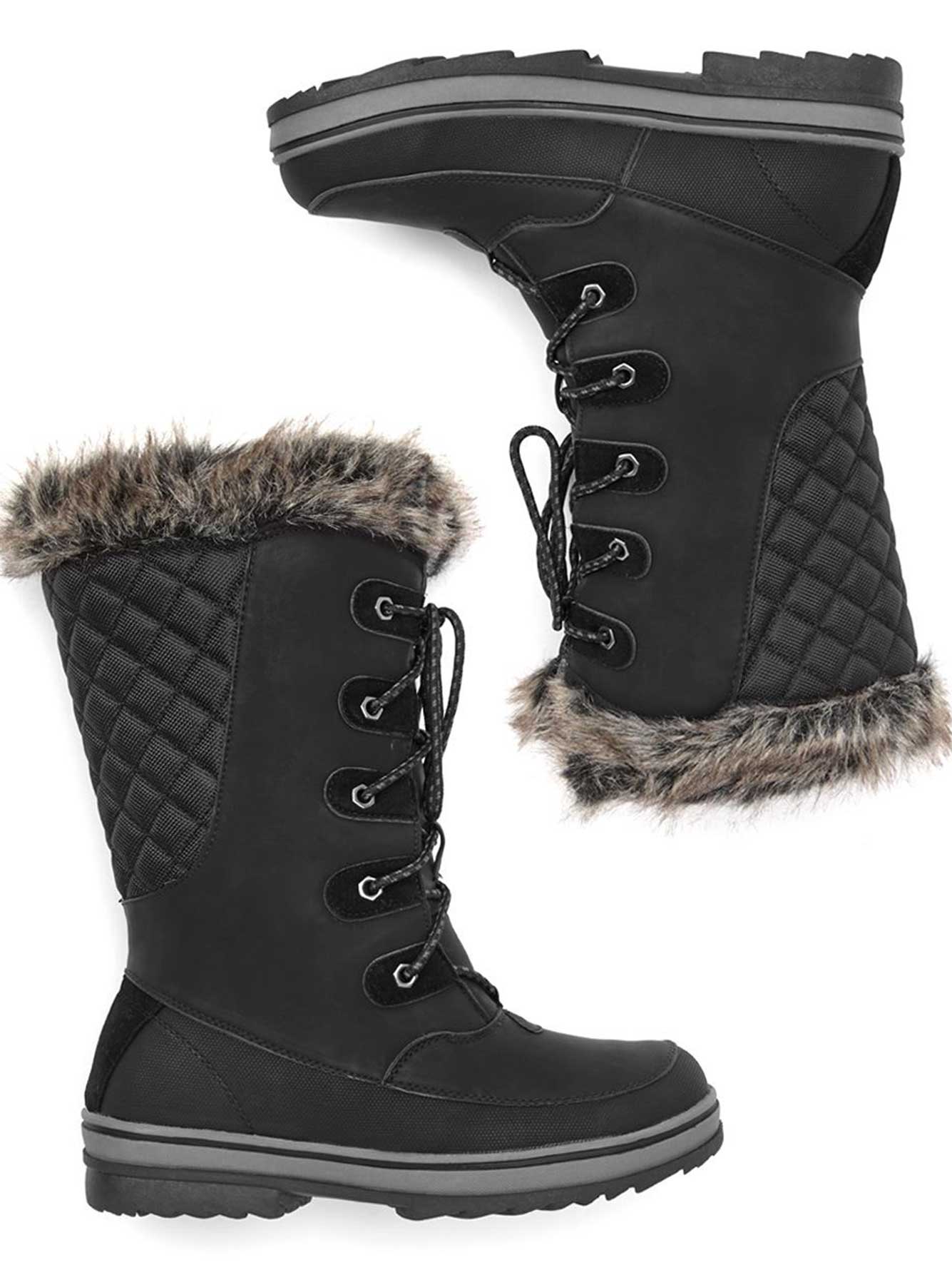 brown and gray boots