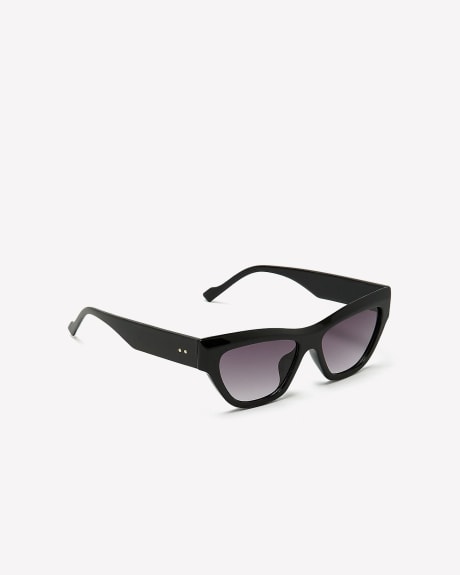 Retro Smoked Ombre Sunglasses