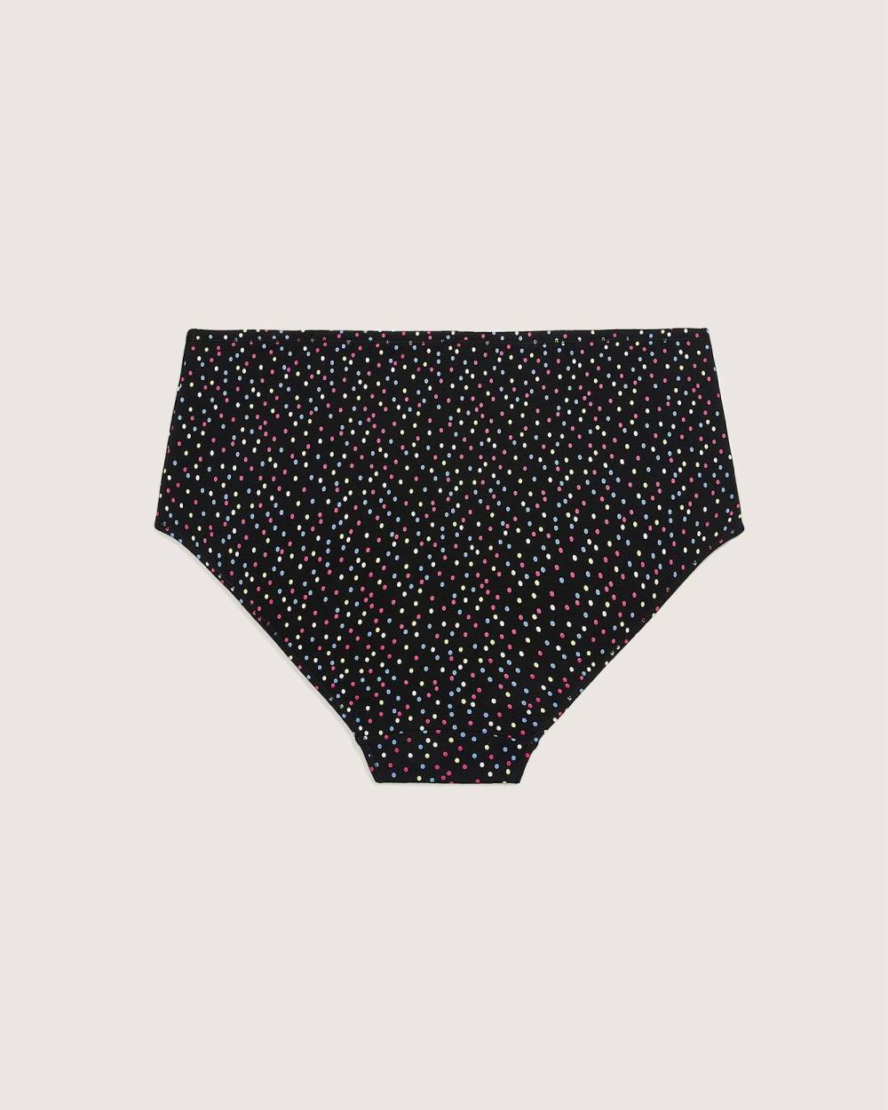 Black Dotted Cotton Full Brief - ti VOGLIO | Penningtons