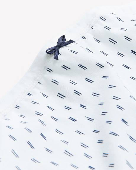 Culotte échancrée à motif avec taille élastique scintillante - ti Voglio