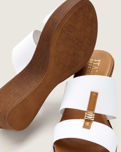 Sandales à plateforme en liège, pied large - Italian Shoemakers