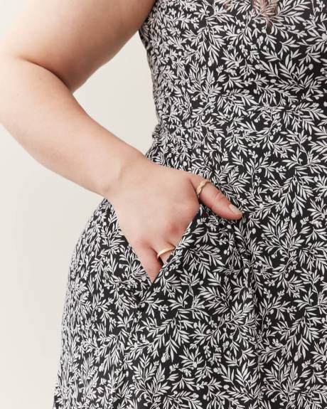 Responsible, Sleeveless Maxi Empire Dress