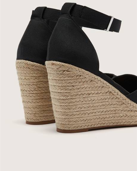 Extra Wide Width, Wedge Heel Sandal with Ankle Strap