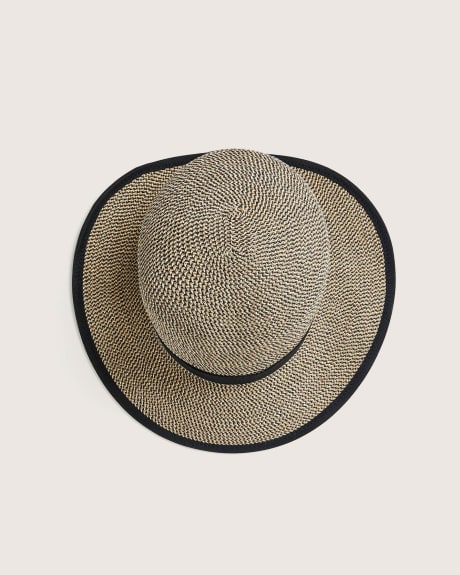 Two Tone Straw Hat - Canadian Hat
