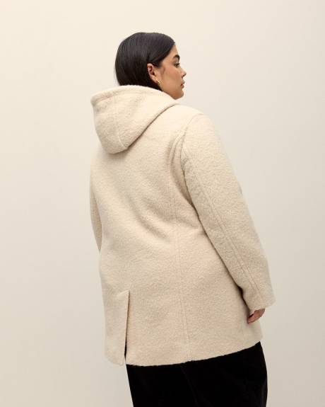 Bouclé Sherpa Toggle Coat