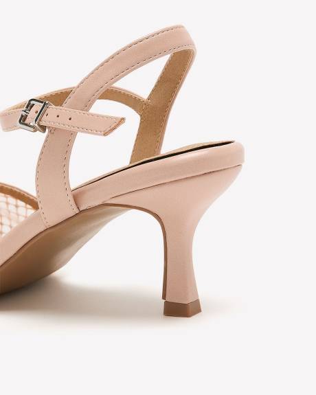 Extra Wide Width, Mesh Rhinestone Dressy Sandal