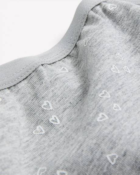 Culotte en coton &agrave; imprim&eacute; de coeurs - ti Voglio