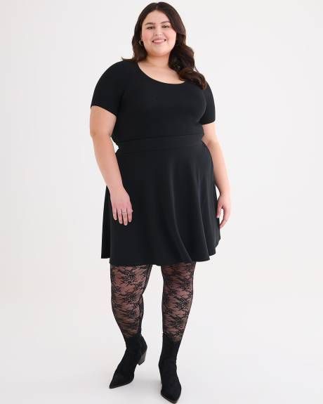 LEG-U {Embrace Change} Midnight Navy Cotton Full Length Leggings PLUS SIZE  1X 2X 3X