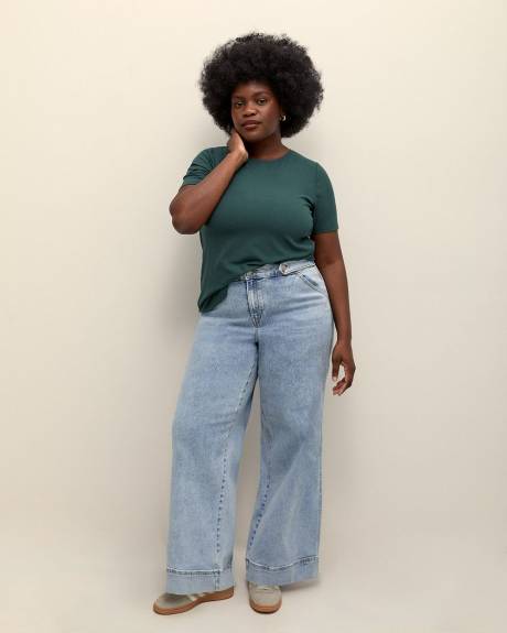Responsible, High-Waisted Ultra Wide-Leg Sailor Jeans - Addition Elle