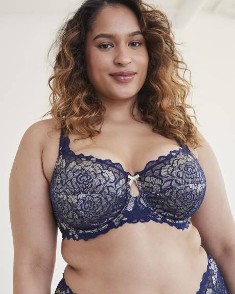 Femme Couture 2-Tone Lace Underwire Bra - Déesse Collection
