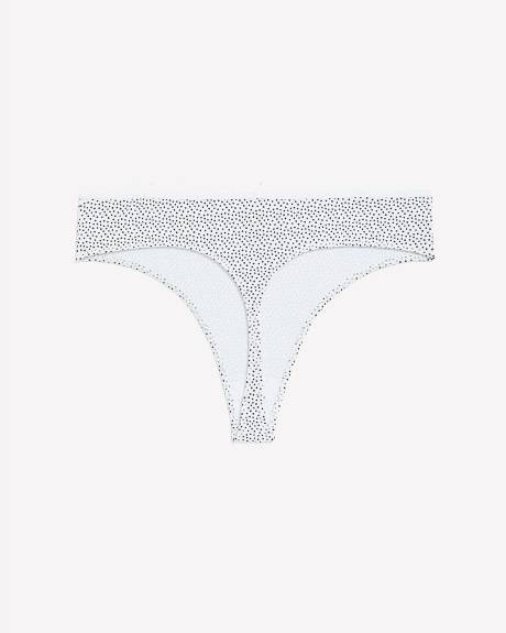 Culotte tanga en coton, imprimé à pois - ti Viglio