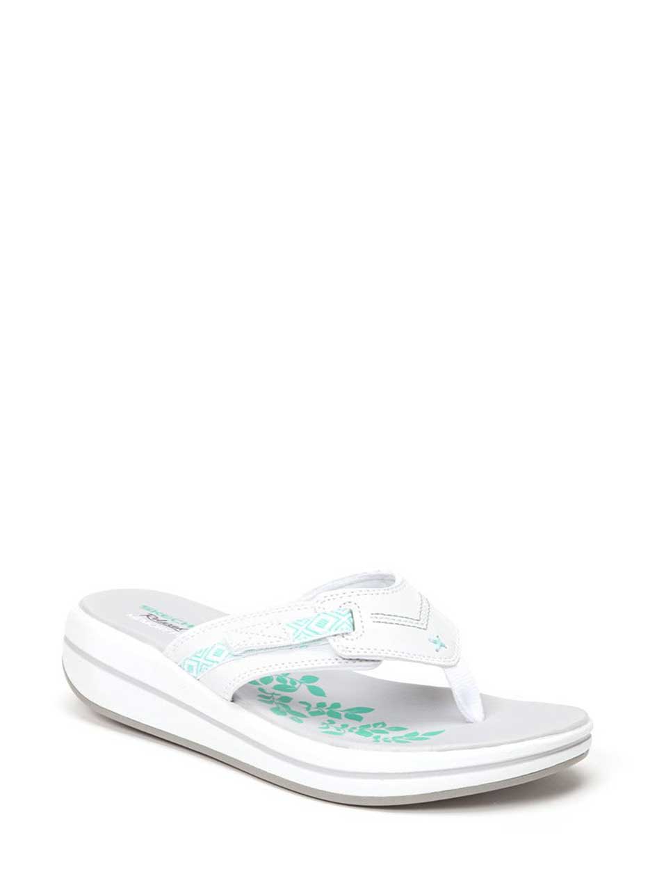 skechers flip flops with flowers