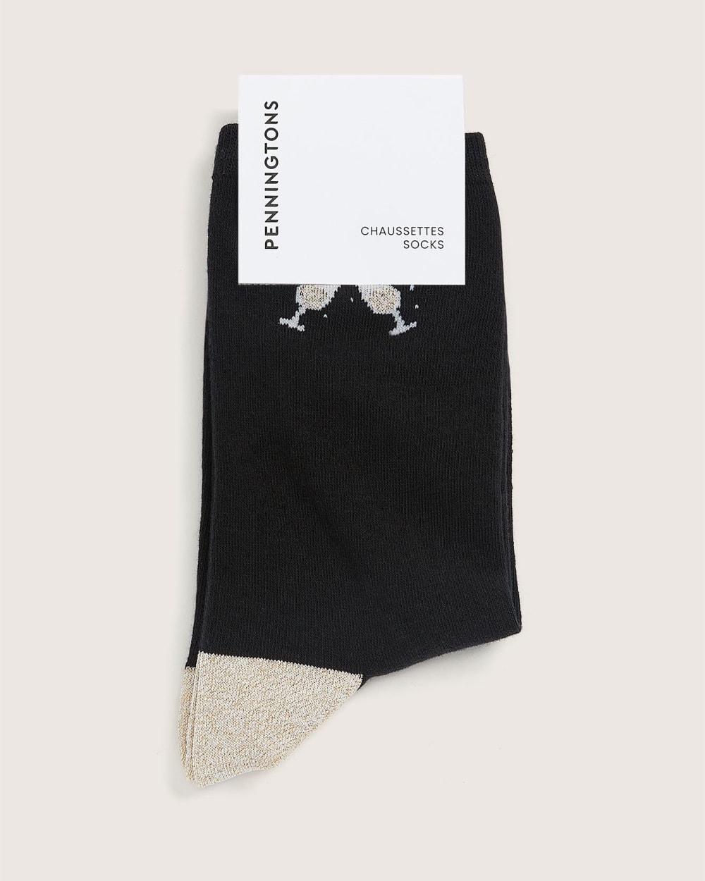 Crew Socks, Lurex Champagne Glasses Penningtons