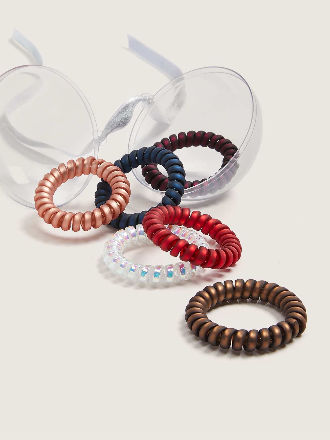 Holiday Ornament Frosted Hair Coils, Set of 6 Addition Elle Penningtons