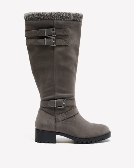 Extra Wide Width, Tall Boots with Knit Detail