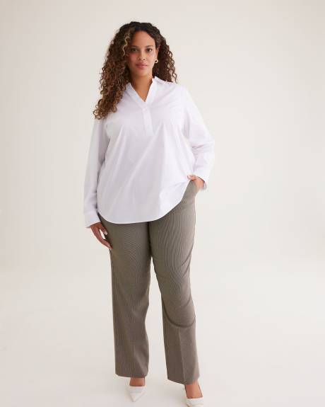 Petite, Savvy Houndstooth Pant Straight-Leg - PENN. Essentials