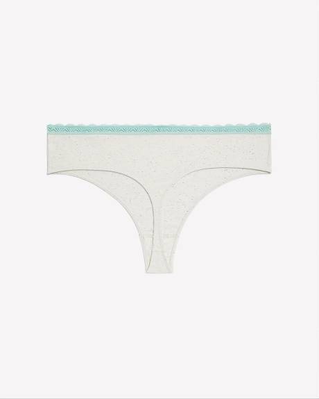 Culotte tanga chinée avec dentelle - ti Voglio
