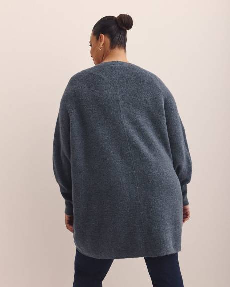 Tunic-Length Cocoon Cardigan