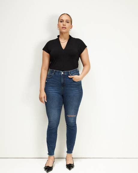 Haut en tricot sans manches avec encolure en V - Addition Elle