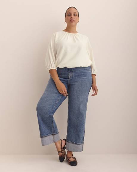 Bubble-Hem Blouse