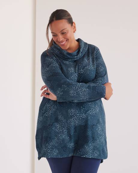 Cowl-Neck Pullover Top - Active Zone