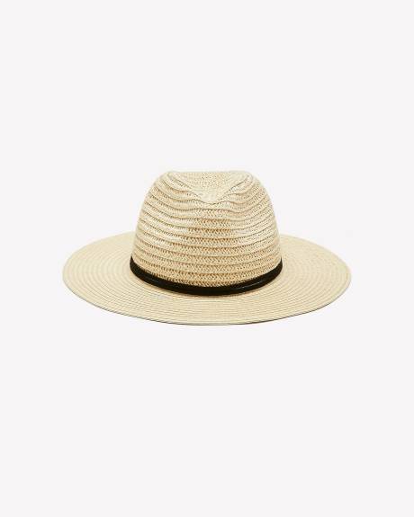 Straw Hat with Thin Black Tape