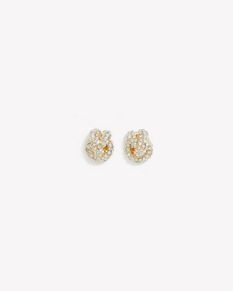 Rhinestone Studded Earrings