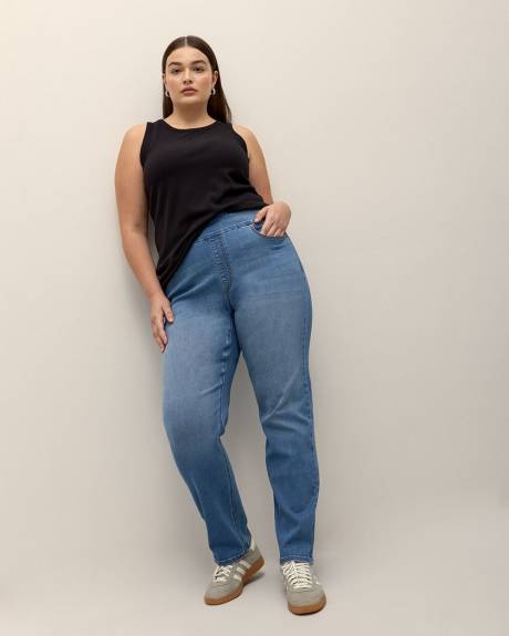 Responsible, Savvy Fit Pull-On Straight-Leg Jeans - d/c JEANS