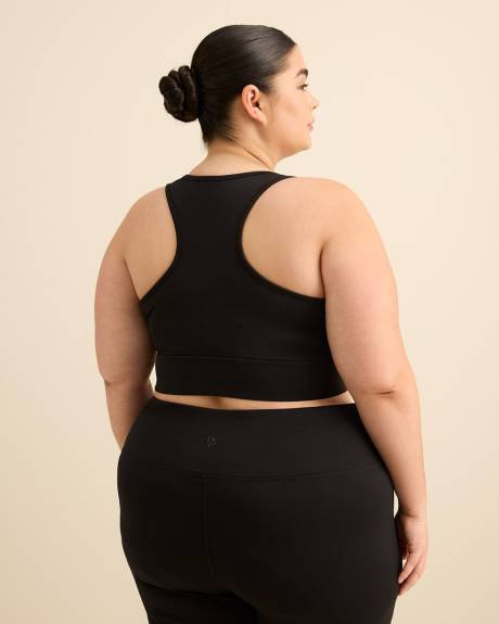 Responsible, Black V-Neck Crop Top - Active Zone