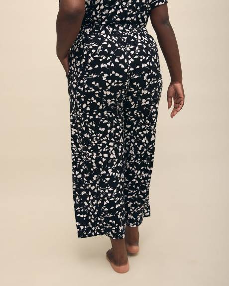 Pantalon de pyjama à motif de coeurs, tissu responsable - Collection Déesse